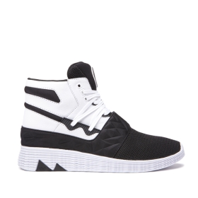 Tenis Altos Supra JAGATI Hombre Negras/Blancas (MX-17927)